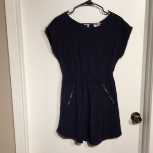Navy shirt dress